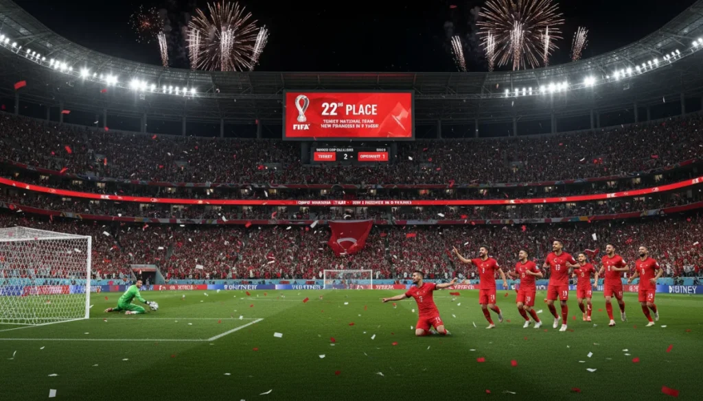 Türkiye Futbolu Uluslararası Arenada Büyük Sıçrama Yaptı