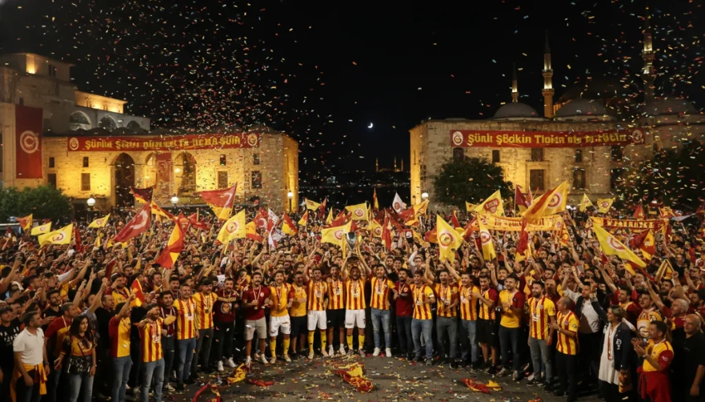 Sarı-Kırmızılı Sevinç Gecesi Uzadıkça Uzadı
