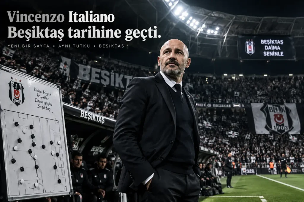 Vincenzo Italiano Beşiktaş’ın Zirvesine Ortak Oldu